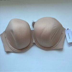 Calvin Klein Women's Tan‎ Strapless Bra Sz 40D New